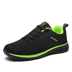 Best Comfy Walking Men Running Shoes Breathable Male Comfortable Mesh Lace-up Sport Shoes Trend Lightweight Flexible Soft Outdoor Walking Sneakers