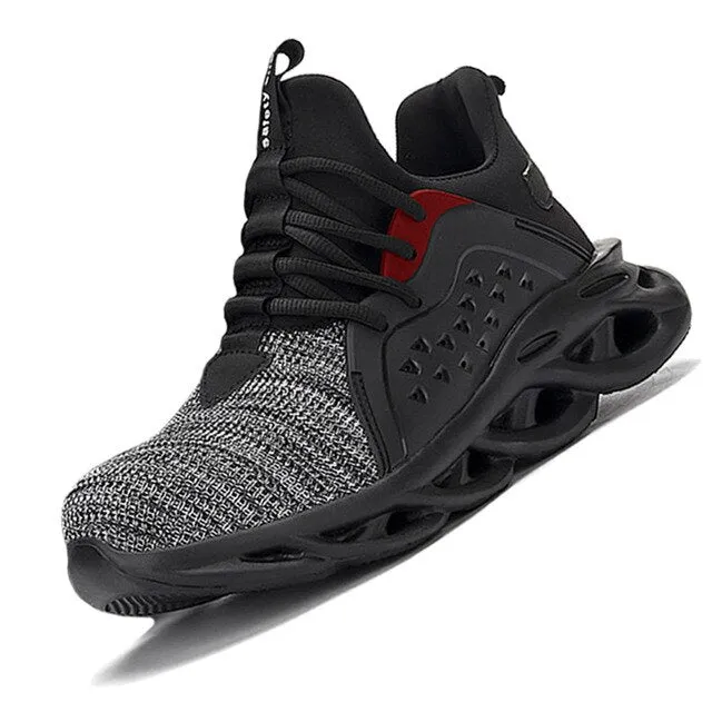 Men Safety Shoes Boots Steel Toe Puncture-Proof Work Sneakers Breathable Boots Men Shoes Indestructible Work Safety Boots