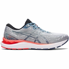 Asics Shoes Logo Men's Asics Gel-Cumulus 23, Piedmont Grey/White, 9 D Medium
