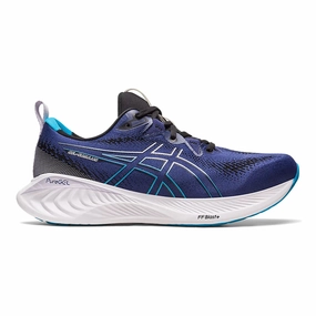 Men's Asics GEL-Cumulus 25, Indigo Blue/Island Blue, 12 D Medium Asics Carbon Plate Running Shoes