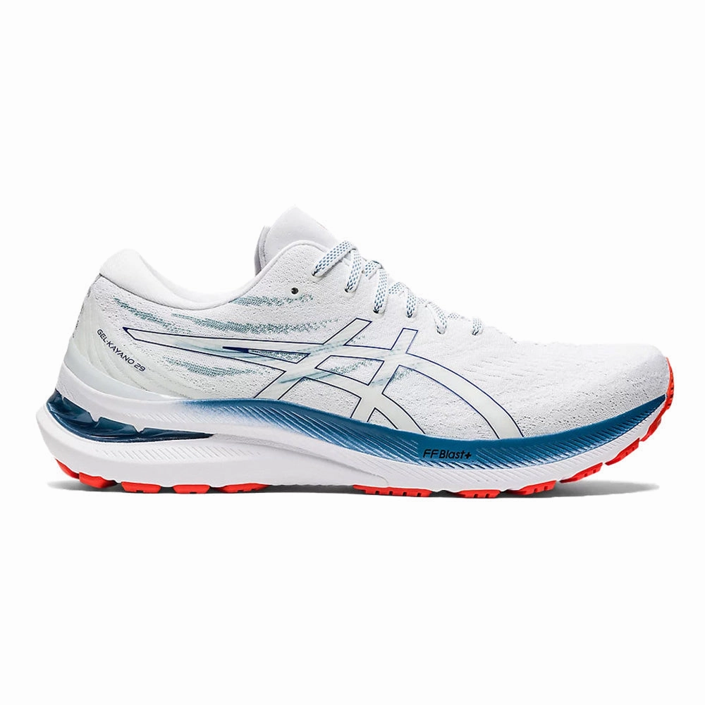 Men's Asics GEL-Kayano 29, White/Deep Ocean, 10 D Medium Lightest Asics Tennis Shoe