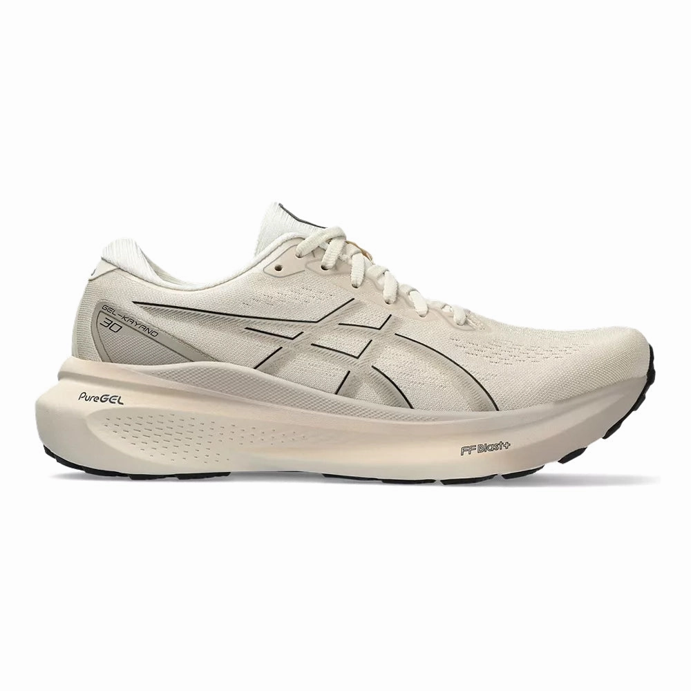 Men's Asics GEL-Kayano 30, Oatmeal/Black, 13 4E Extra Wide Asics Shoes High Arch Support