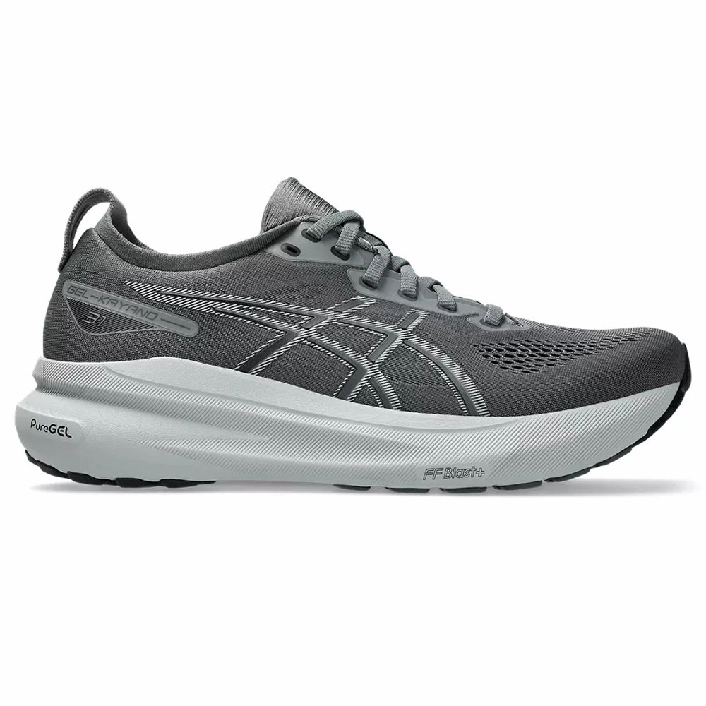 Men's Asics Gel-Kayano 31, Steel Grey/Piedmont Grey, 8 2E Wide Asics Volleyball Shoes Gel-task 2