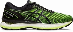 Asics Tennis Shoes Wide Width Men's Asics Gel-Nimbus 22, Safety Yellow/Black, 8.5 D Medium