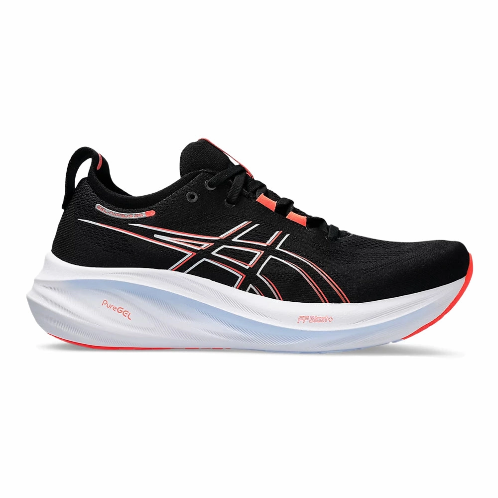 Men's Asics Gel-Nimbus 26, Black/True Red, 11 D Medium Asics Ziruss 2 Running Shoes