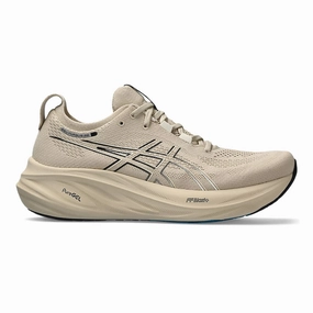 Asics Brand Shoes Men's Asics GEL-Nimbus 26, Feather Grey/Black, 7.5 D Medium