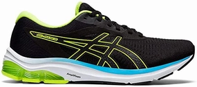 Men's Asics Gel-Pulse 12, Black/Hazard Green, 9 D Medium Asics Gel Solution Speed 2 Tennis Shoe