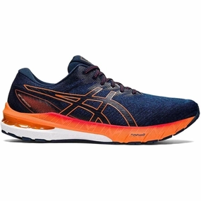 Men's Asics GT-2000 10, MAKO BLUE/SHOCKING ORANGE, 11 D Medium Asics Shoes Korea