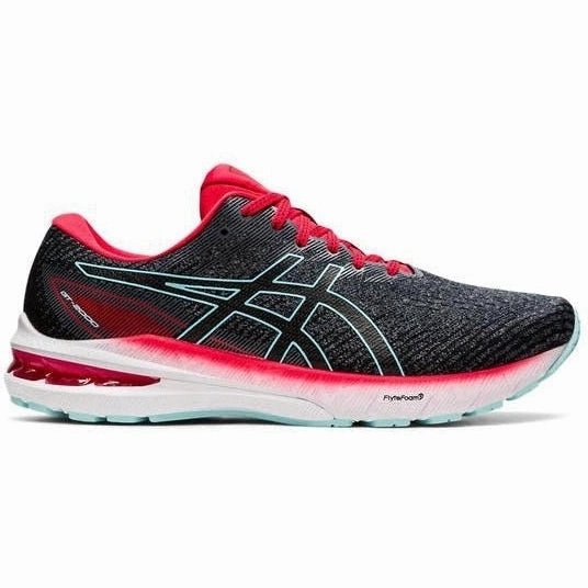 Men's Asics GT-2000 10, Metropolis/Electric Red, 10 D Medium Asic Golf Shoes