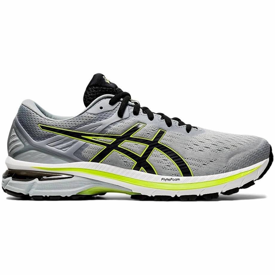 Men's Asics GT-2000 9, Sheet Rock/Black, 8 D Medium Asics Gtx Running Shoes