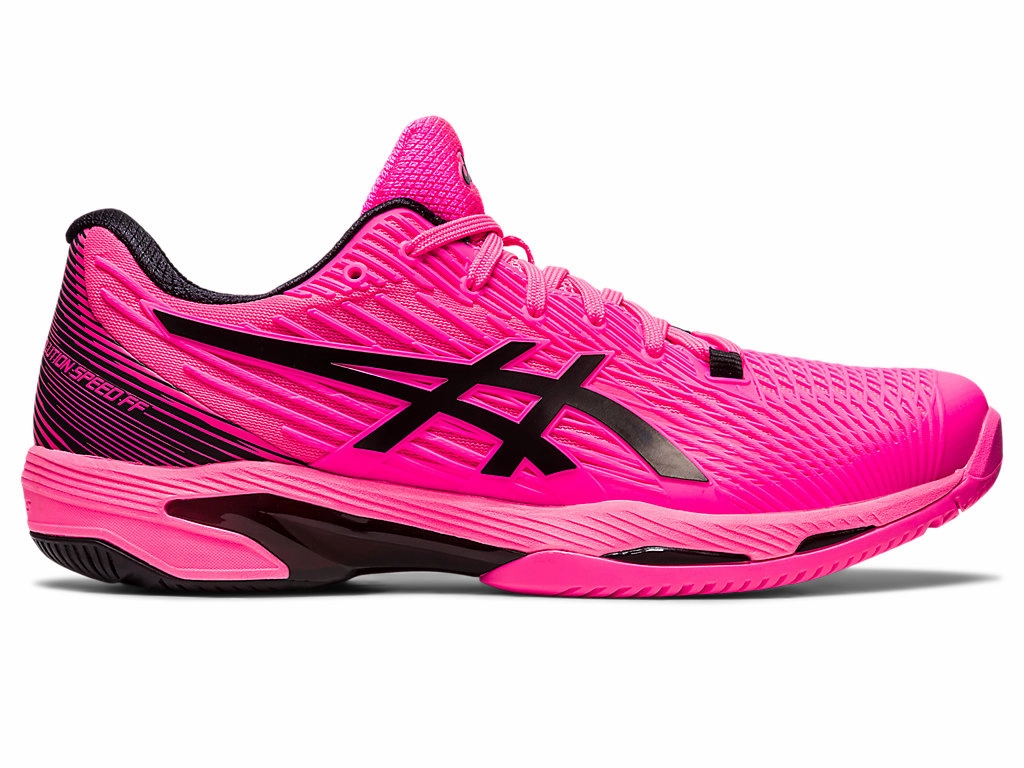 Men's Asics Solution Speed FlyteFoam 2, Hot Pink/Black, 11 D Medium Asics Shoes Promo Code