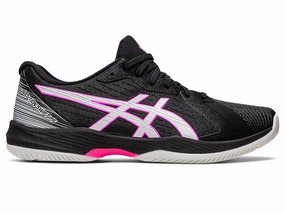 Men's Asics Solution Swift FlyteFoam, Black/Hot Pink, 12 D Medium Asics Tennis Shoes Size 9