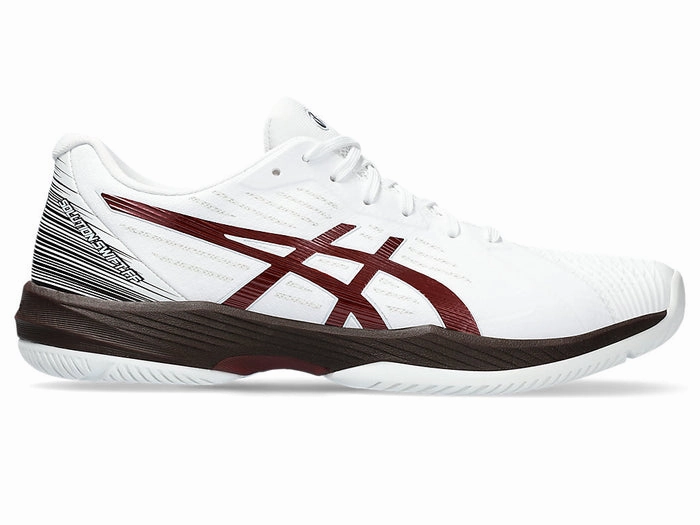 Men's Asics Solution Swift FlyteFoam, White/Antique Red, 13 D Medium Asics All Black Shoes
