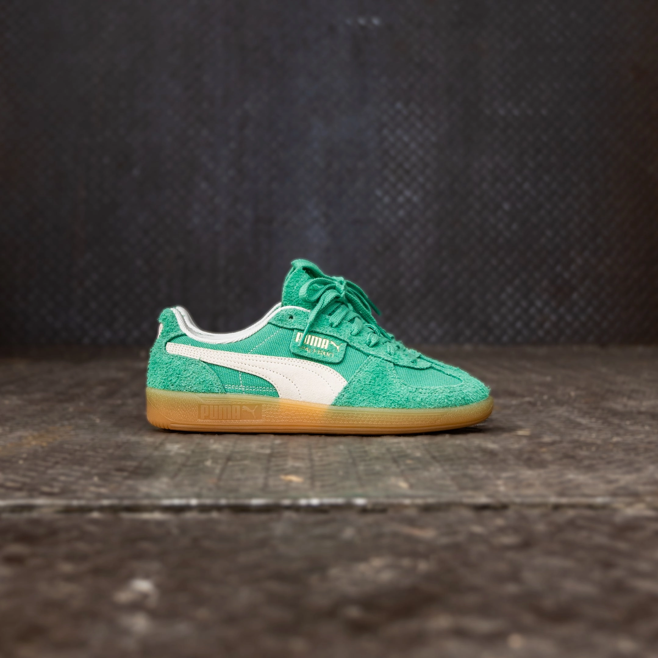Shoes Pumas Mens Puma Palermo Vintage (Jade Frost/Frosted Ivory/Gum)
