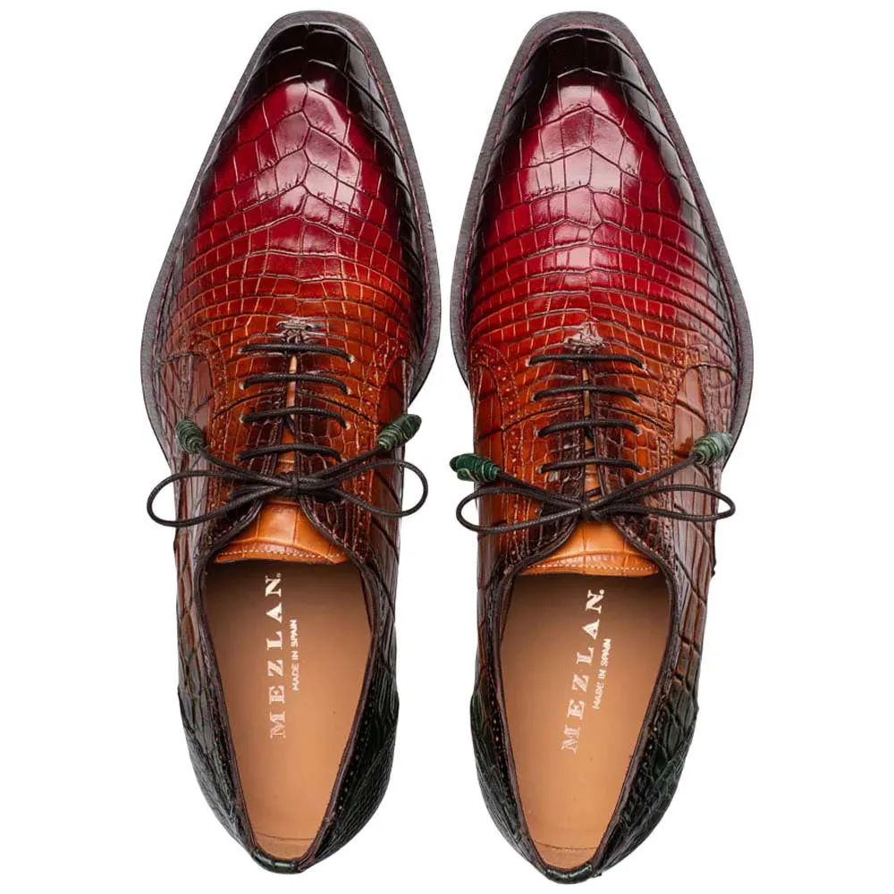 Mezlan of Spain Genuine Alligator Skin Multi-tone Derby MARBLE (USA Men Size) Dsw Shoes Dress Shoes