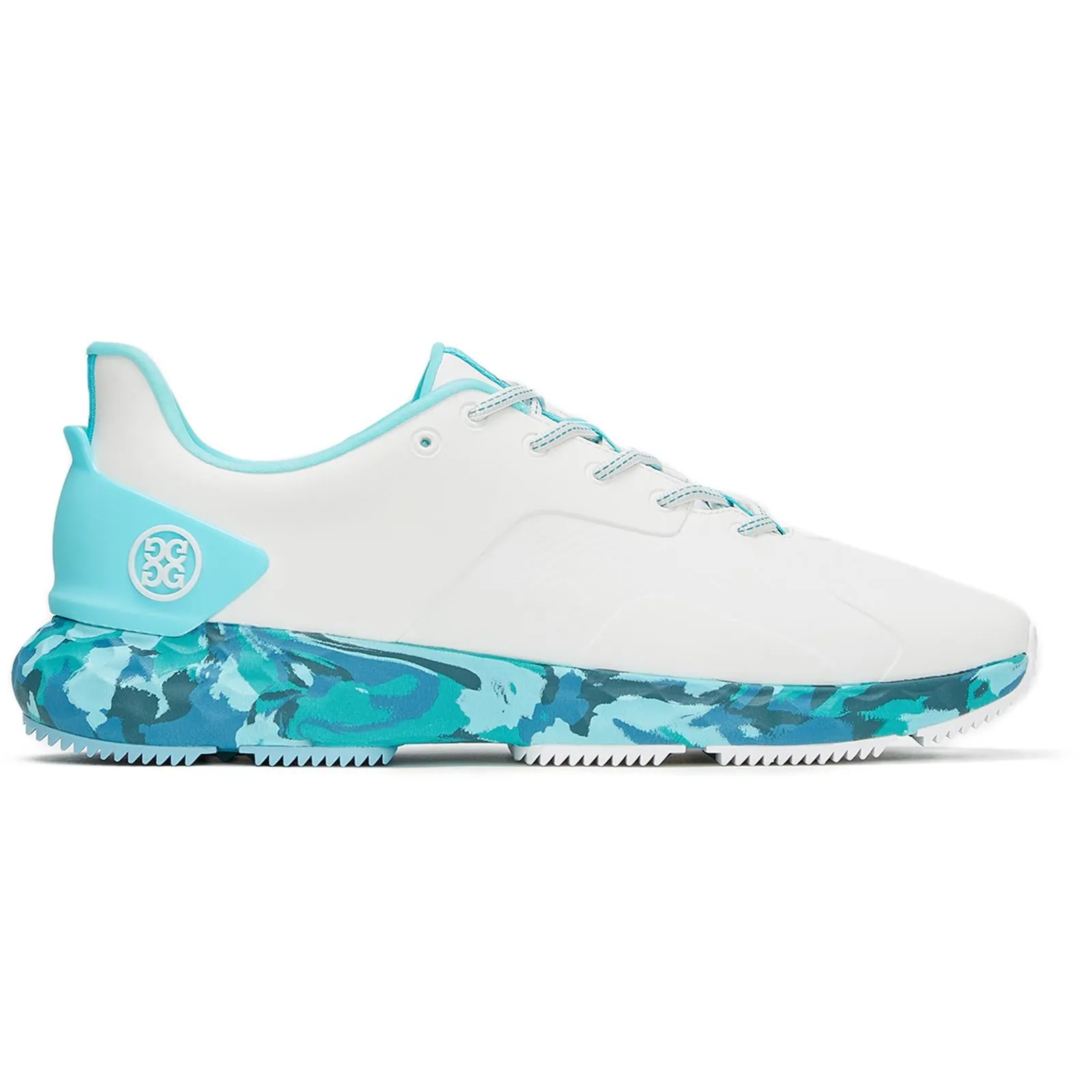 MG4  Camo Sole Golf Shoes Snow/Siren Steel Spike Golf