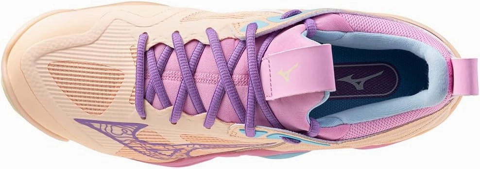 Colorful Volleyball Shoes Mizuno Unisex-Adult Wave Momentum 3 Volleyball Shoe