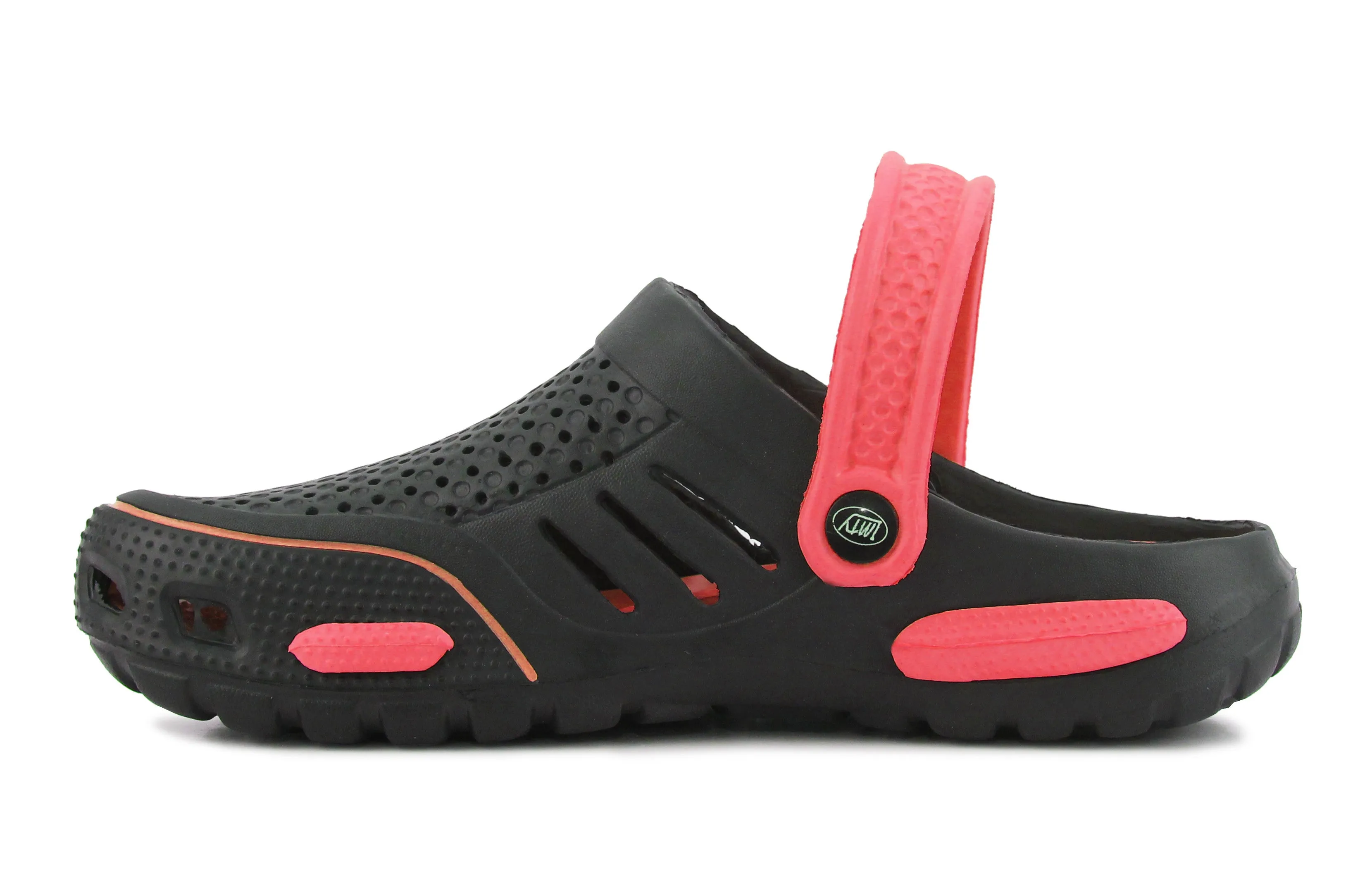 Mens Lightweight EVA Beach Clogs Summer Breathable Kitchen Garden Hospital Nurse Pool Water Shoe Mules Sandals  Black Red Clogs Black