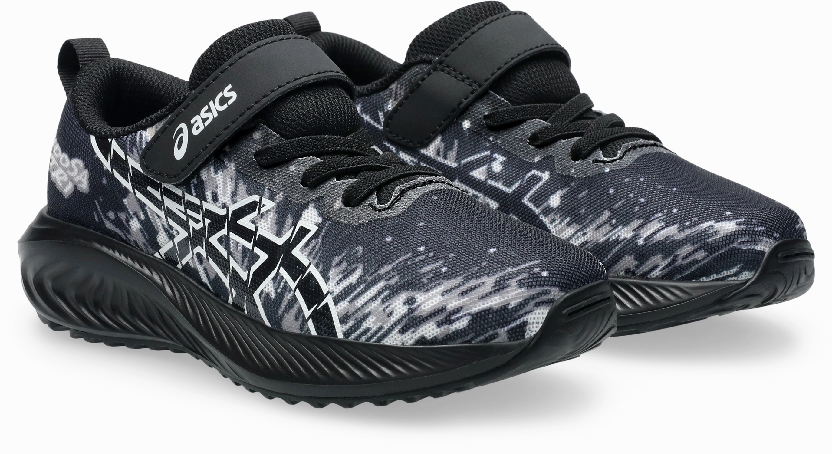 Asics Kids Pre Noosa Tri 16 PS - Black/White Asics Squash Shoes Gel Rocket