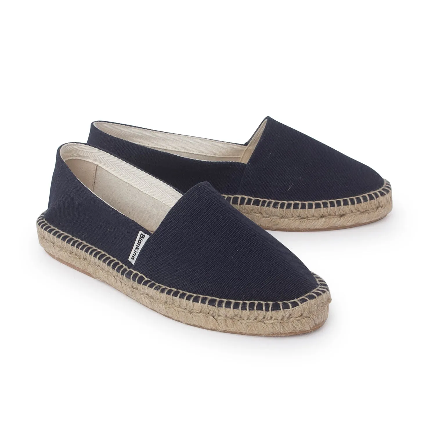 Monaco Eco Friendly Men's Espadrilles - Navy Low Heeled Espadrille Sandals