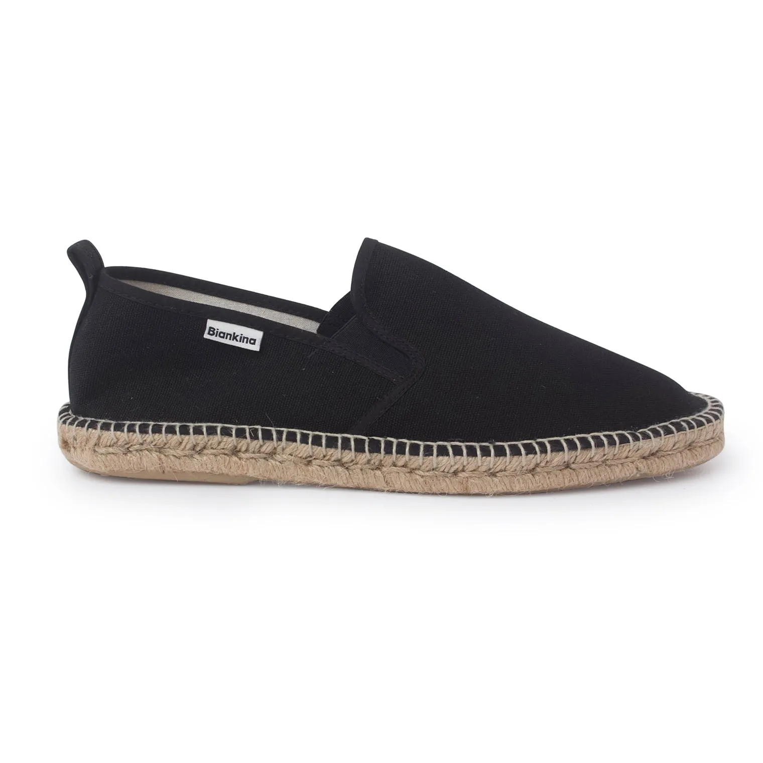 Catherine Platform Espadrille Montpellier Eco Friendly Vegan Slip on Espadrilles - Black
