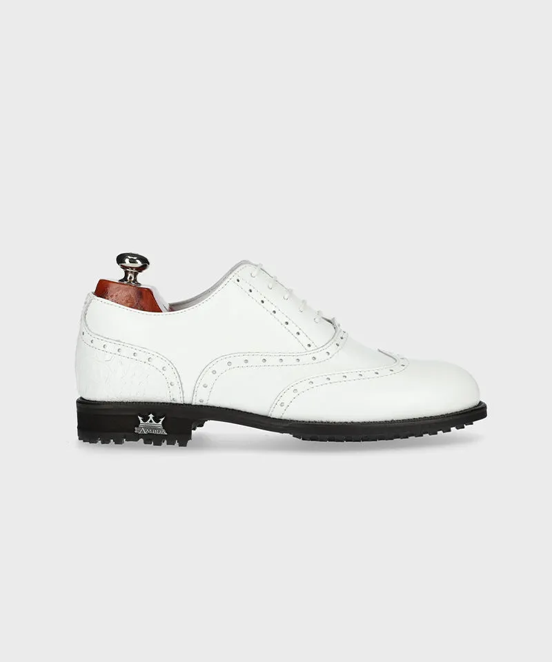 Monza White Teacher - Men High Heels High End