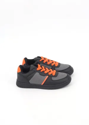 Possession Sneakers Kids Boy's Textured Sneakers,Dark Grey
