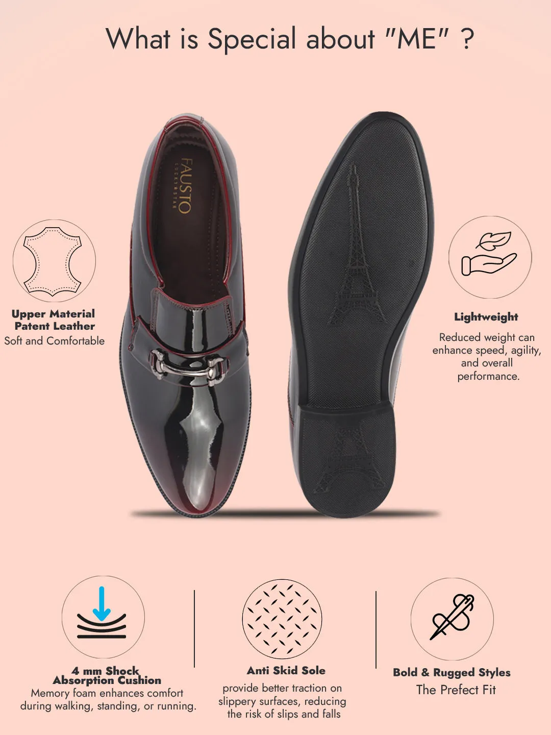 Low Heel Knee High Boots Men Pink Horsebit Buckle Patent Leather Party Formal Slip On Shoes|Extra Cushioned Insole Tuxedo Loafers for Wedding, Reception, Cocktail|Slip Resistant Sole