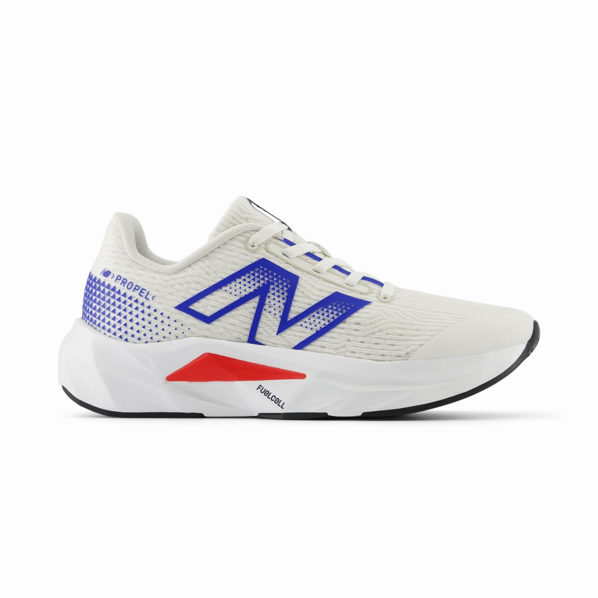 Best Ultra Marathon Running Shoes New Balance Kid's (Grade School) FuelCell Propel 5 GPFCPRR5 Sea Salt/Team Royal/True Red