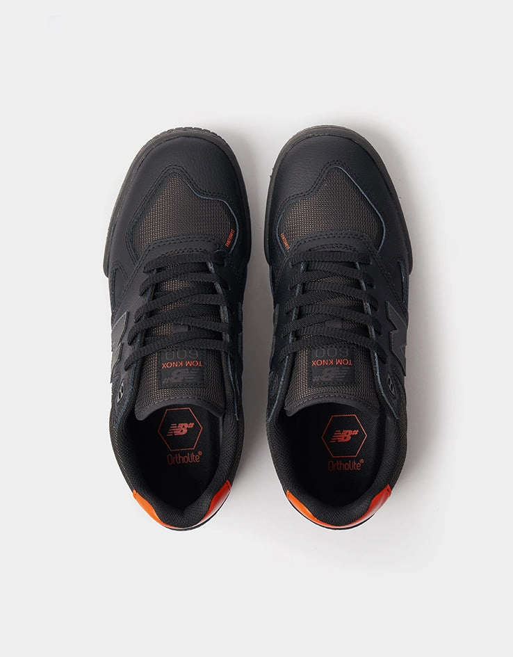 New Balance Numeric 600 Tom Knox Skate Shoes - Black/Orange Axis Skate