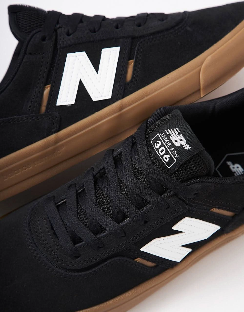 Daily 3.0 Skate Shoes New Balance Numeric Jamie Foy 306 Skate Shoes - Black/Gum