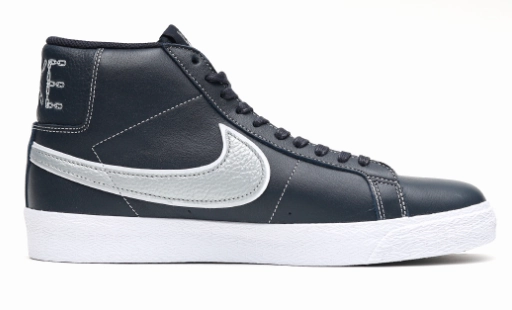 Lakers Nike Shoes Nike SB Zoom Blazer Mid x Mason Silva Shoe - Blackened Blue/Wolf Grey