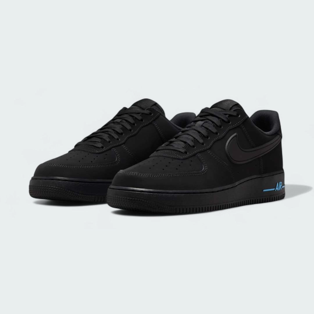 Nike Chunky Dunky Shoes Nike Air Force 1 '07 Men's Black Trainers Leather HV6223 001