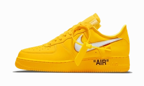 Nike Air Force 1 Low Off-White University Gold Metallic Silver Nike Tiempo Legend Club Indoor Soccer Shoes