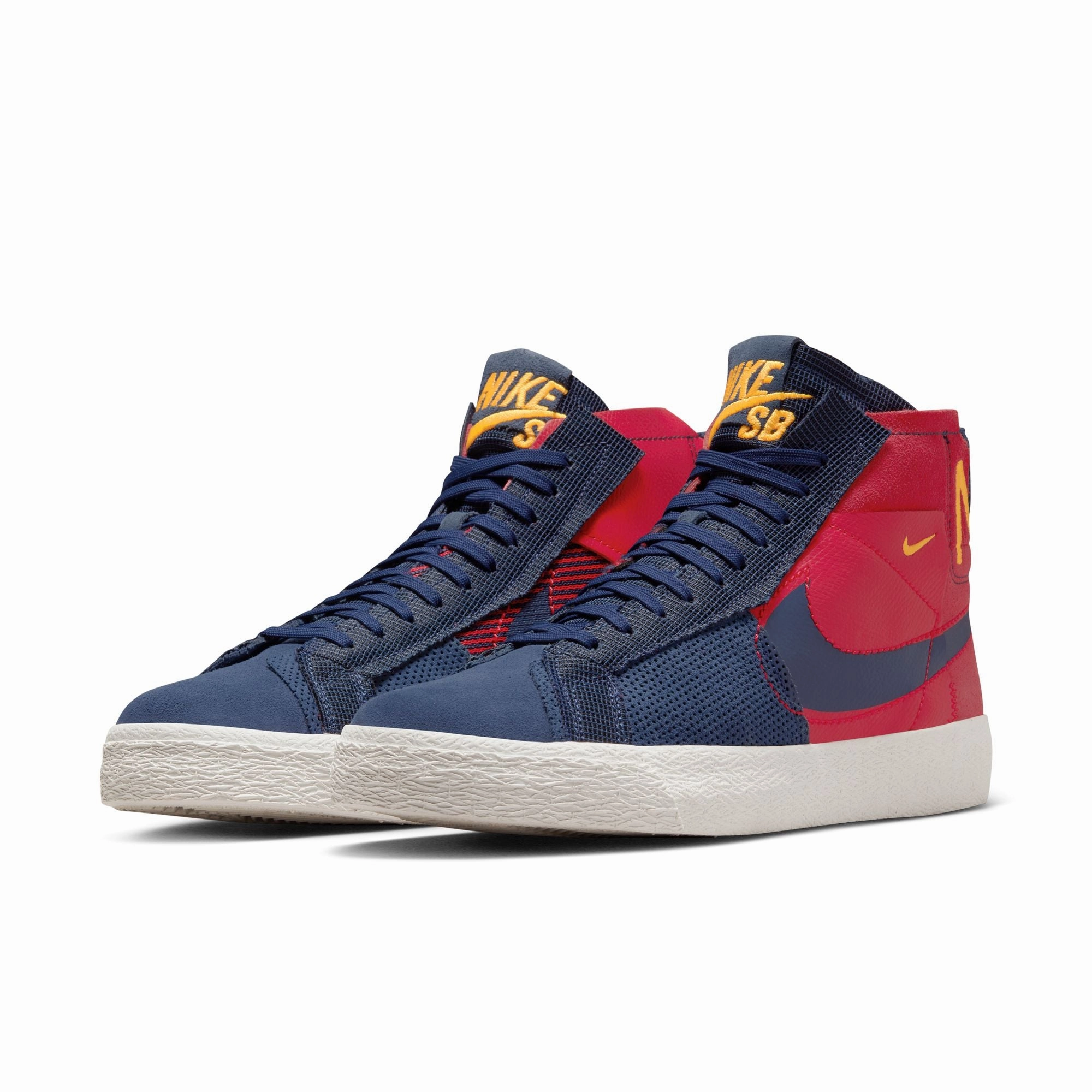 Nike SB Zoom Blazer Mid PRM University Red/University Gold/Summit White/Midnight Navy Barkley Nike Shoes