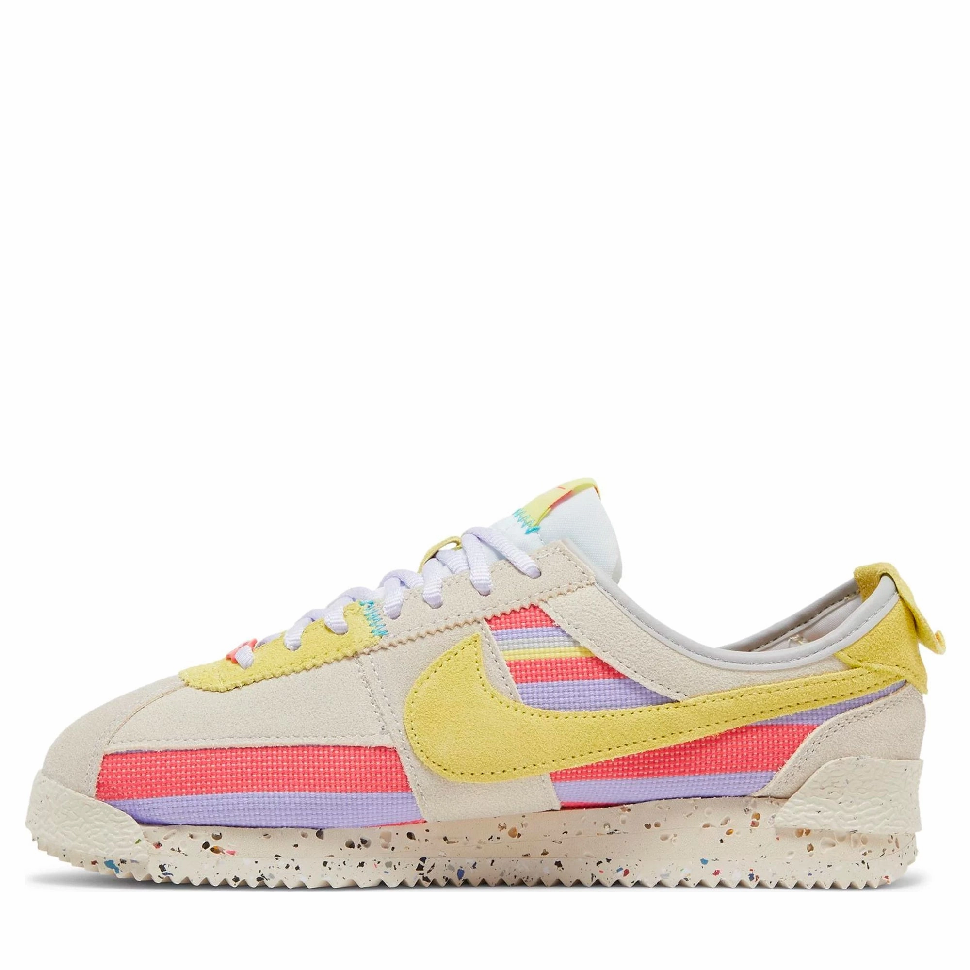 Nike Cortez Union Lemon Frost Nike Running Shoes In Wide