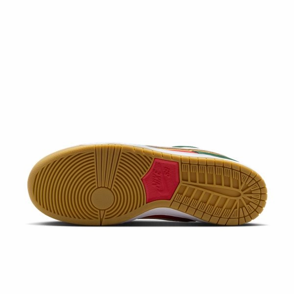 Nike SB Dunk Low Pro Premium "Super Sonics" Fir - White- University Gold - Fire Red Nike Knicks Shoes