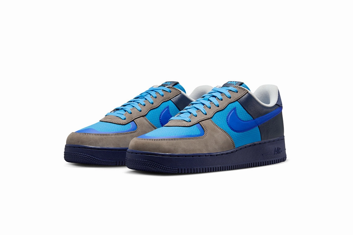 Gore Tex Nike Running Shoes Nike x Stash Air Force 1 Low Retro : Soft Grey / Harbor Blue