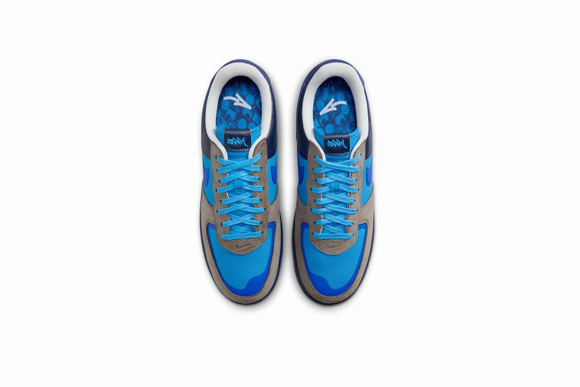 Nike x Stash Air Force 1 Low Retro : Soft Grey / Harbor Blue Nike Air Max Vintage Shoes