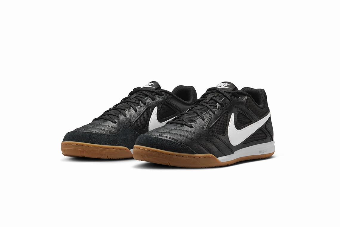 Nike Gato - Black / White-Gum Light Brown Nike Soccer Shoes Indoor