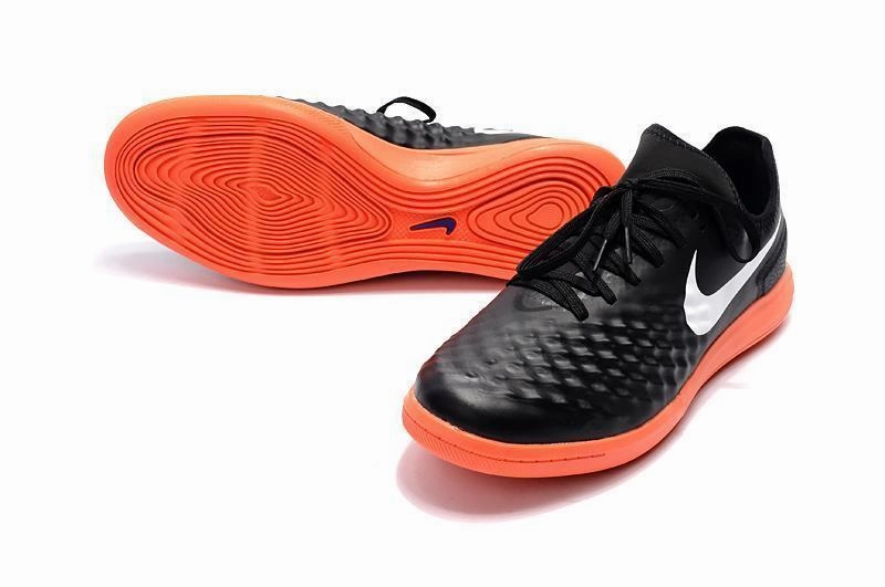 Nike Low Top Basketball Shoes Nike MagistaX Finale II IC Soccer Shoes Black White Orange