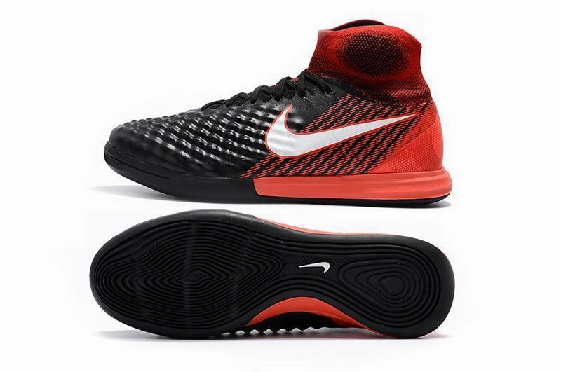 Style With Nike Shoes Nike MagistaX Proximo II IC Soccer Shoes Black White Crimson