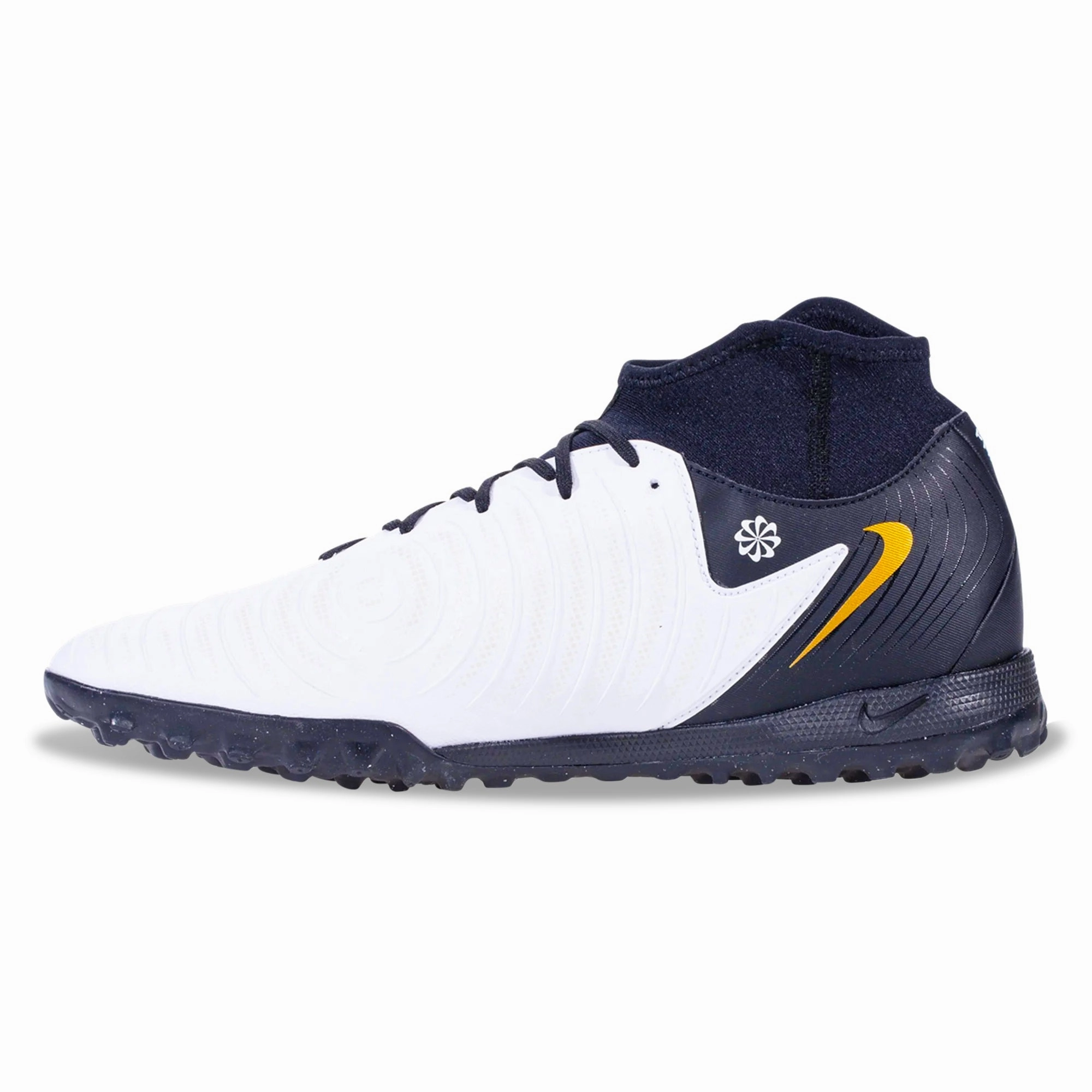 New Shoes Basketball Nike Nike Phantom Luna II Academy Turf Soccer Shoes (White/Black/Metallic Gold Coin)