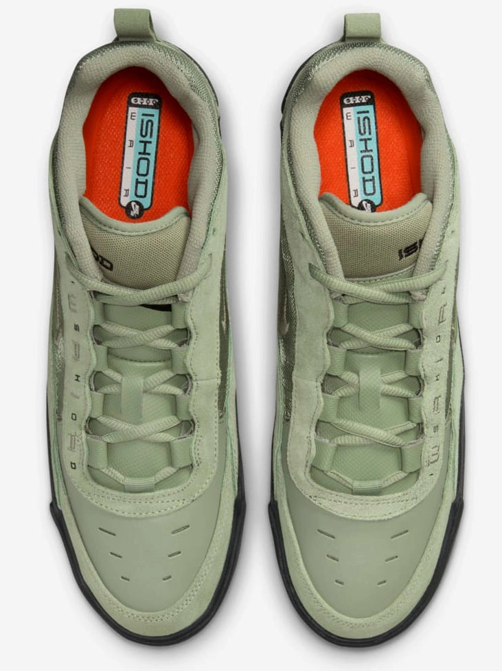 Nike SB - Air Max Ishod Shoes | Oil Green Black Nike Sale Near Me