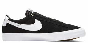 Nike SB - Blazer Low Pro GT Shoes | Black White Nike Shoe Laces