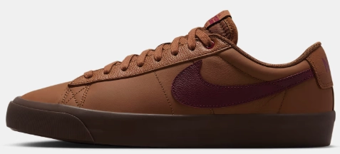 Nike SB - Blazer Low Pro GT Shoes | British Tan Gum Nike Turf Soccer Shoes