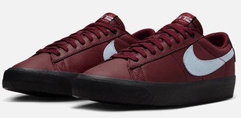 Nike SB - Blazer Low Pro GT Shoes | Dark Red Blue Black New Nike Football Shoes
