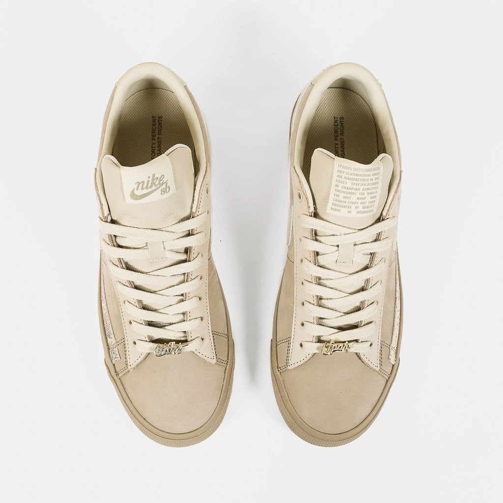 Nike SB - Blazer Low x FPAR Shoes - Khaki / Rattan Nike Shoes For Walking All Day