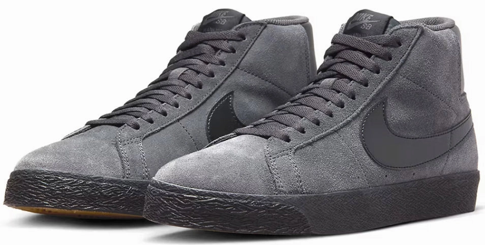 Nike SB - Blazer Mid Shoes | Anthracite Black Sparkle Swoosh Nike Shoes