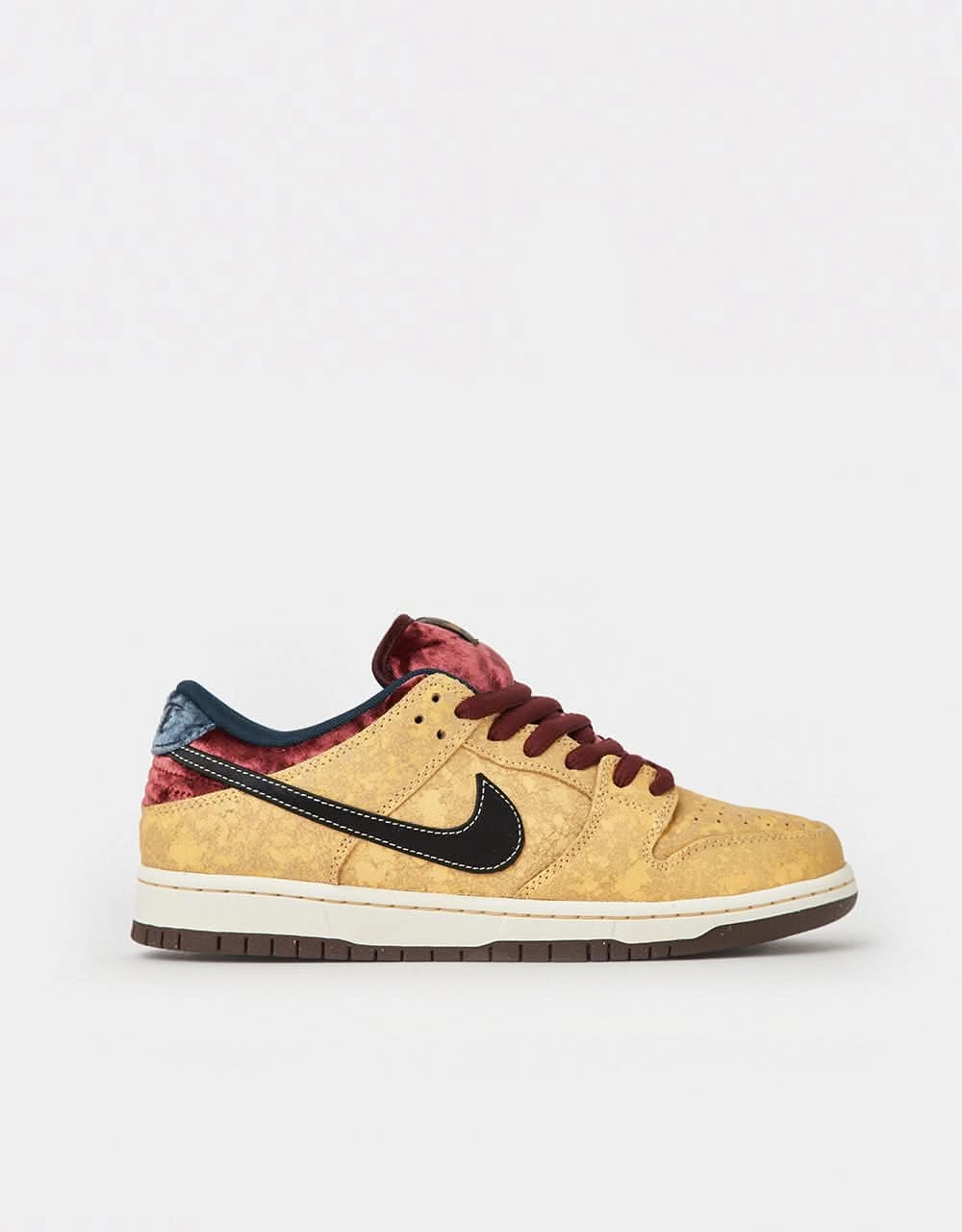Nike SB 'City of Cinema' Dunk Low Pro Skate Shoes - Celestial Gold/Black-Dark Team Red Oldest Nike Shoes